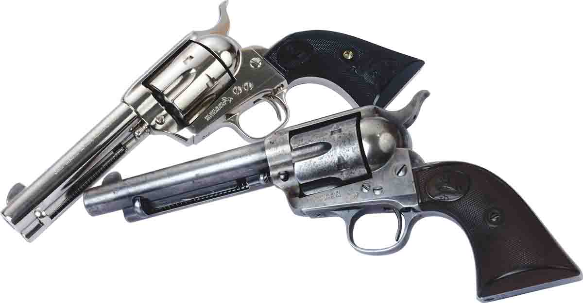 These Colt SAA .38-40s were made 100 years apart (1904 and 2004) and have identical cylinder chamber mouth dimensions.